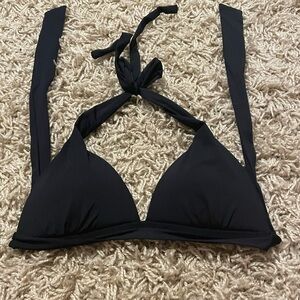 Black Halter Bikini Top